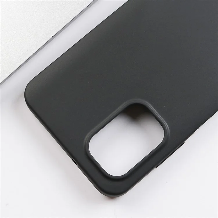 For Nokia G60 5G Case Matte TPU Phone Cover Bump Proof Back Shell (Big Rear Lens Hole) - Black