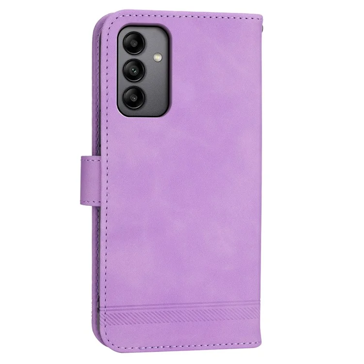 DIERFENG DF-03 para Samsung Galaxy A05s 4G Funda Slim-Fit de Cuero PU Tapa de Billetera Funda para Teléfono - Púrpura