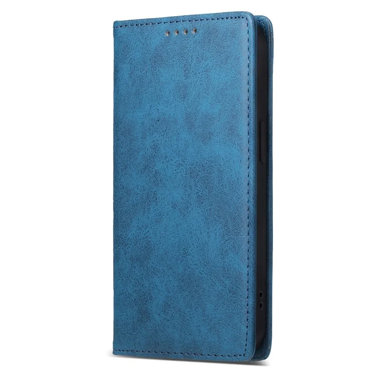 DF-05 Stand Cover for Samsung Galaxy A15 4G Case RFID Blocking Leather Phone Wallet Shell - Azul