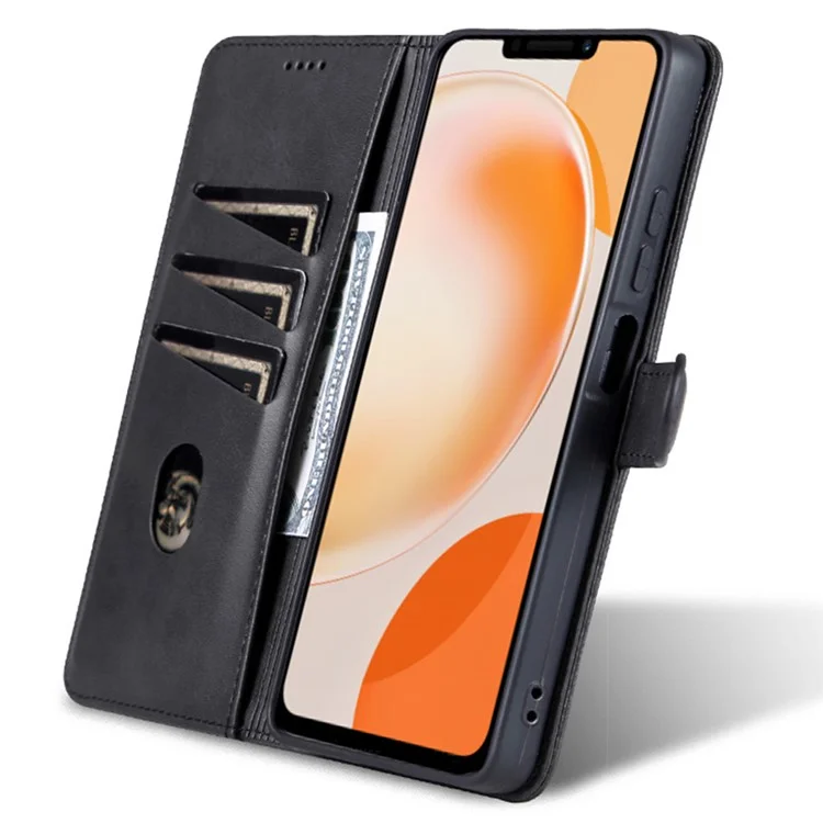 AZNS Для Huawei nova Y91 4G / Enjoy 60X Кожаный чехол Противоударный Телефонная оболочка Складной Бумажник Чехол - Черный