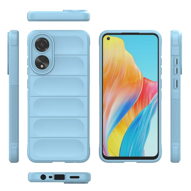 For Oppo A78 4G Case Soft TPU Protective Back Shell Cover - Baby Blue