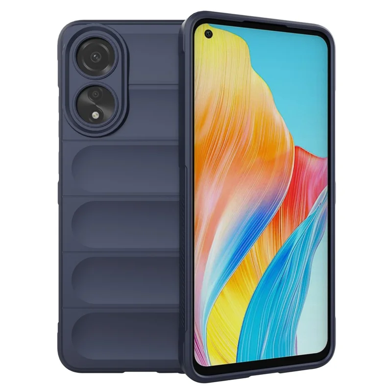 For Oppo A78 4G Case Soft TPU Protective Back Shell Cover - Dark Blue