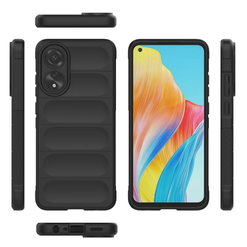 For Oppo A78 4G Case Soft TPU Protective Back Shell Cover - Dark Blue