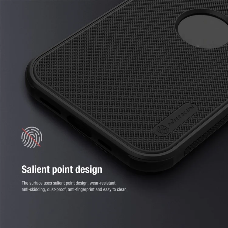 NILLKIN Super Frosted Shield Pro for iPhone 15 Pro Phone Case PC Matte Phone Cover (Logo Hole Design) - Blue