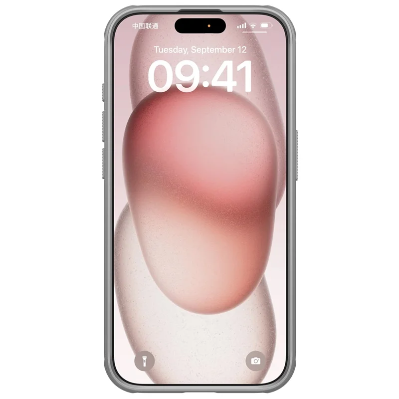 NILLKIN Super Frosted Shield Pro for iPhone 15 Pro Phone Case PC Matte Phone Cover (Logo Hole Design) - Grey