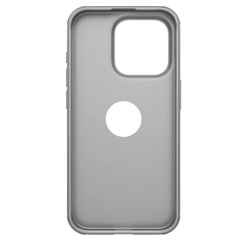 NILLKIN Super Frosted Shield Pro for iPhone 15 Pro Phone Case PC Matte Phone Cover (Logo Hole Design) - Grey