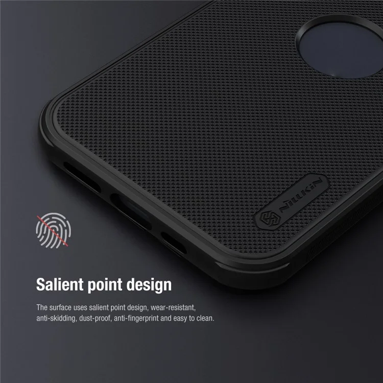 NILLKIN Super Frosted Shield Pro for iPhone 15 Case Anti-scratch Matte PC Cover (Logo Hole Design) - Blue