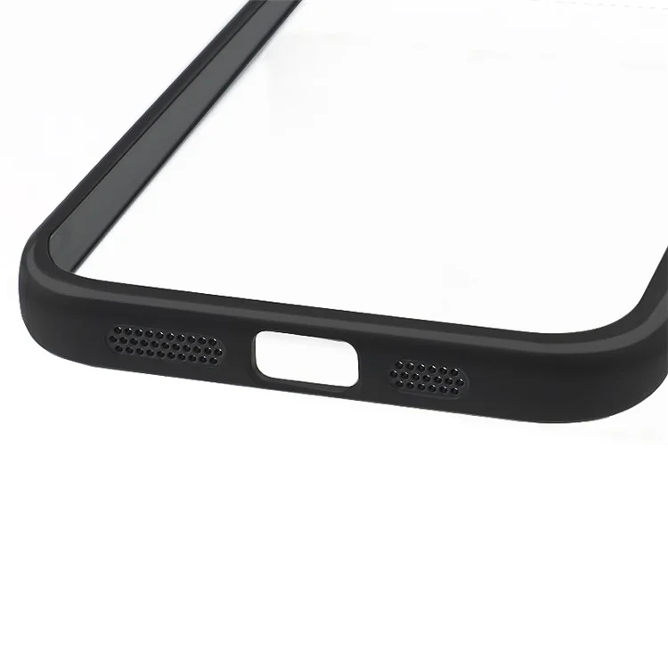 For iPhone 15 Case Slim-Fit PC + TPU Clear Phone Cover Protection Shell