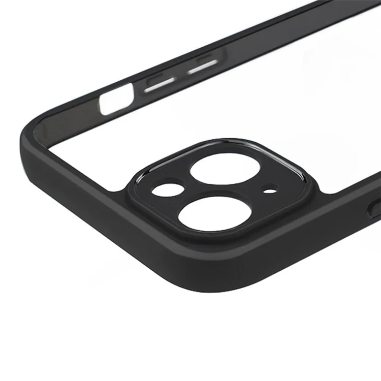 For iPhone 15 Case Slim-Fit PC + TPU Clear Phone Cover Protection Shell