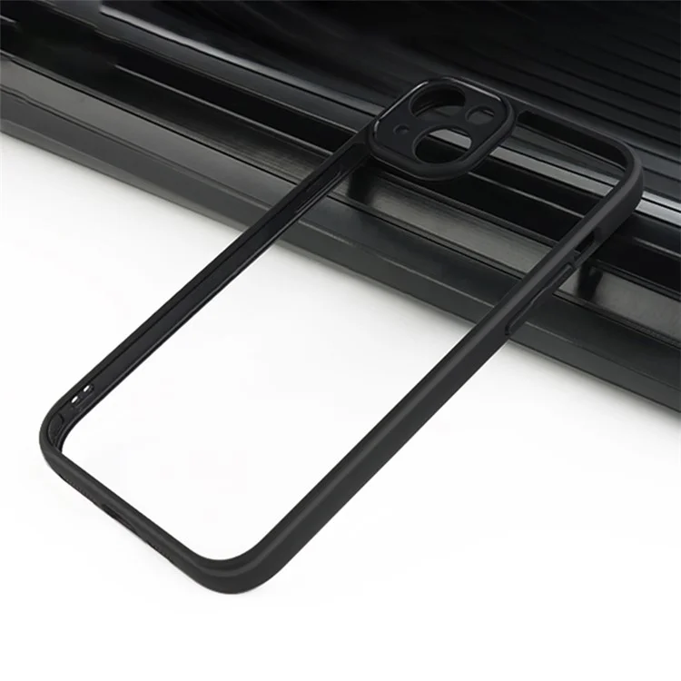 For iPhone 15 Case Slim-Fit PC + TPU Clear Phone Cover Protection Shell