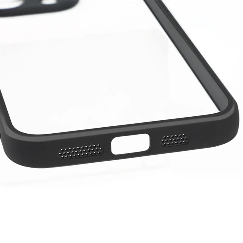 For iPhone 15 Pro Max Case Slim-Fit TPU + PC Clear Cover Dustproof Phone Shell