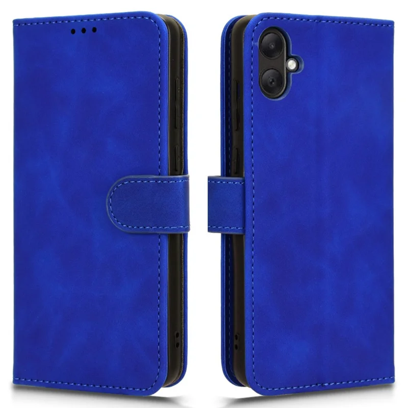 For Samsung Galaxy A05 4G Case Anti-drop Leather Phone Cover Wallet with Stand Function - Blue