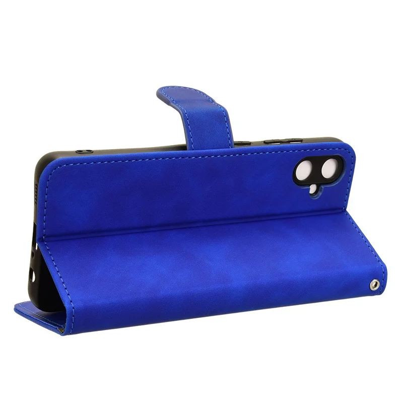For Samsung Galaxy A05 4G Case Anti-drop Leather Phone Cover Wallet with Stand Function - Blue