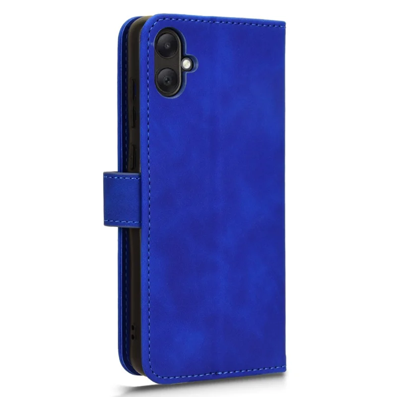 For Samsung Galaxy A05 4G Case Anti-drop Leather Phone Cover Wallet with Stand Function - Blue