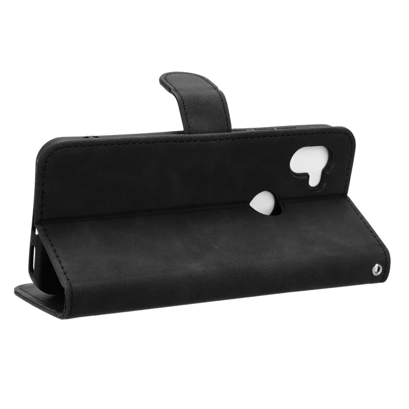 For Orbic Fun+ 4G Case Wallet Stand PU Leather Phone Cover - Black