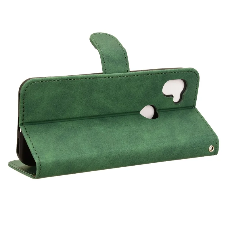 For Orbic Fun+ 4G Case Wallet Stand PU Leather Phone Cover - Green