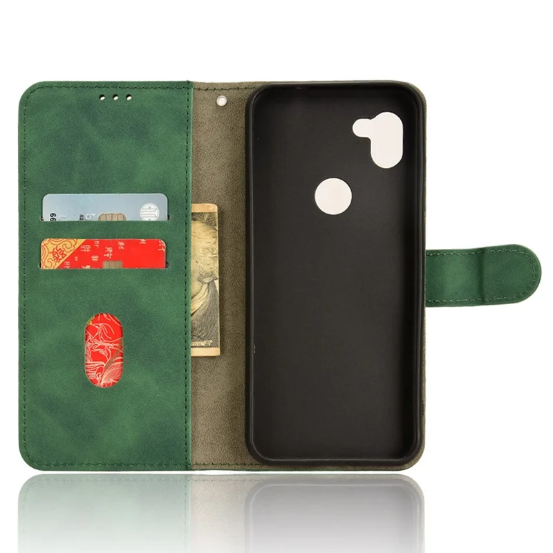 For Orbic Fun+ 4G Case Wallet Stand PU Leather Phone Cover - Green