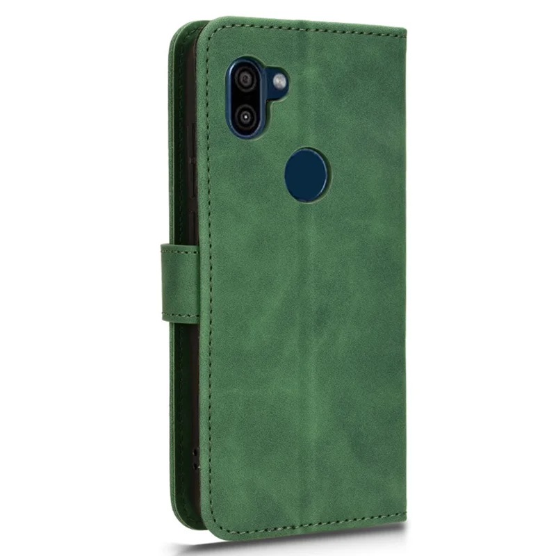 For Orbic Fun+ 4G Case Wallet Stand PU Leather Phone Cover - Green