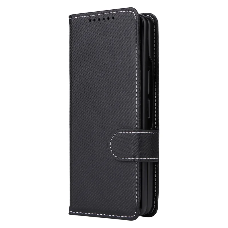 For Samsung Galaxy Z Fold5 5G Case Detachable PU Leather Wallet Phone Case - Black