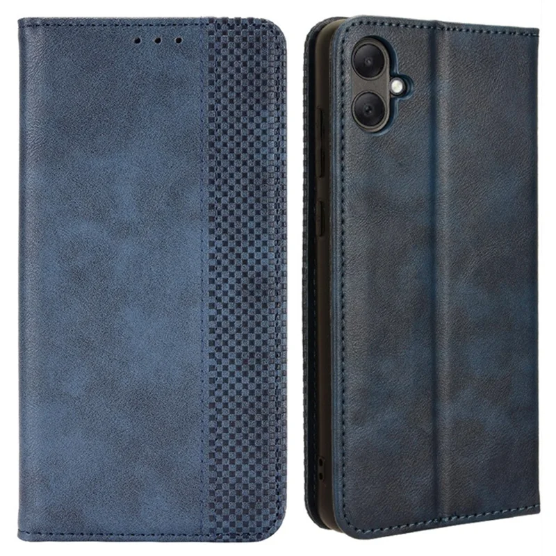For Samsung Galaxy A05 4G Case Shockproof PU Leather Wallet Stand Phone Cover - Blue