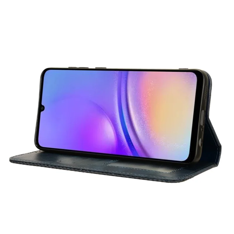 For Samsung Galaxy A05 4G Case Shockproof PU Leather Wallet Stand Phone Cover - Blue