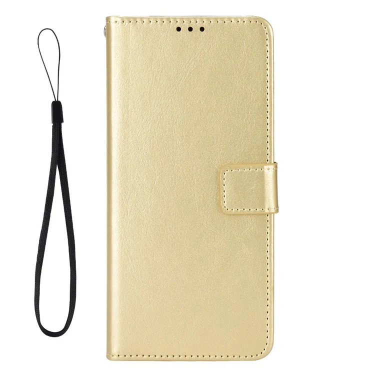 Für Motorola Moto G54 5G / G54 Power 5G / G64 5G / G64y 5G Hülle Stoßfeste Leder-Geldbörsen-Ständer-Handyhülle - Gold