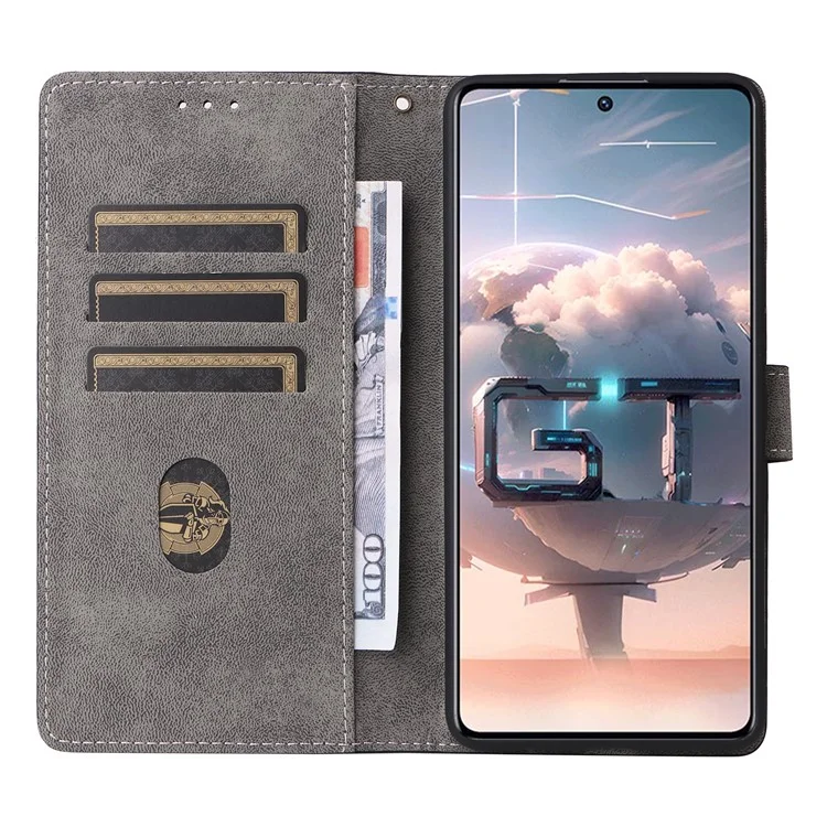 Pour Infinix GT 10 Pro 5G / X6739 Étui Blocage RFID Étui de téléphone en cuir avec support - Noir