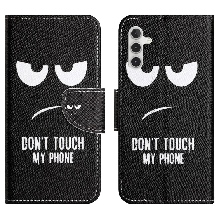 Per Samsung Galaxy A05s 4G Case Pattern Printing Wallet PU Leather Phone Cover - Non toccare il mio telefono