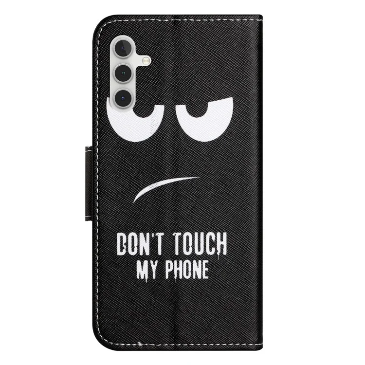 Per Samsung Galaxy A05s 4G Case Pattern Printing Wallet PU Leather Phone Cover - Non toccare il mio telefono