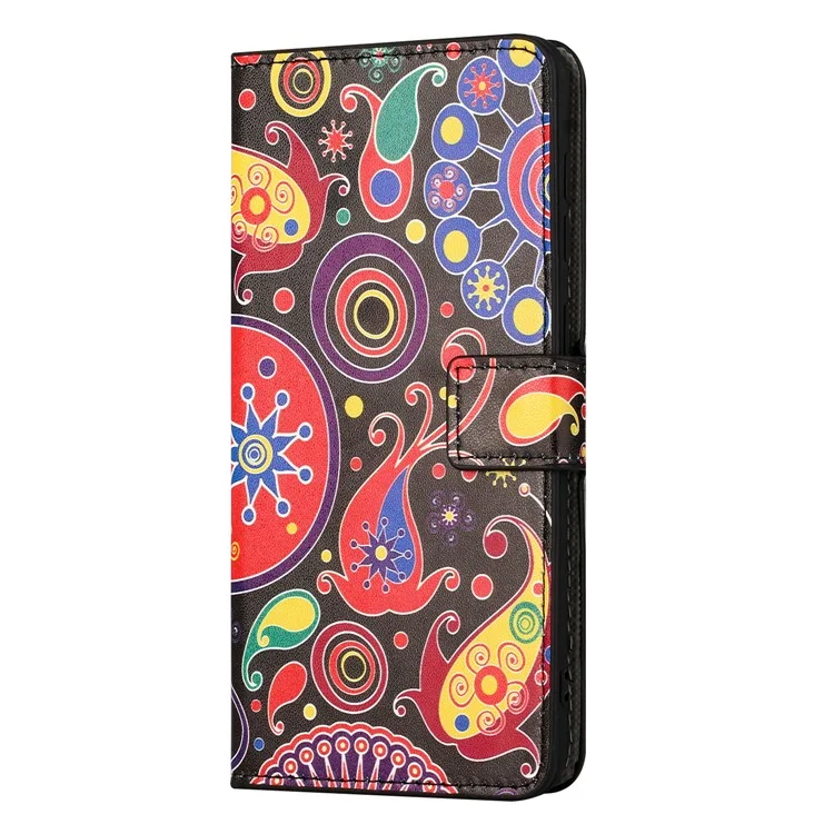 For Samsung Galaxy A05 4G Shockproof Case Pattern Printing PU Leather Wallet Phone Case - Jelly Fish