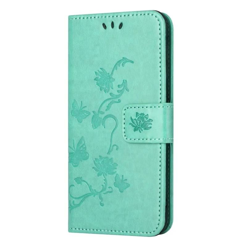 Para Samsung Galaxy A15 5G Funda a prueba de golpes Impreso Funda de cartera de cuero PU para teléfono - Cian