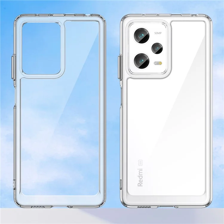 For Xiaomi Redmi Note 12 Pro 5G / 12 Pro Speed 5G / Poco X5 Pro 5G Case Transparent Phone Cover (Big Rear Lens Hole)