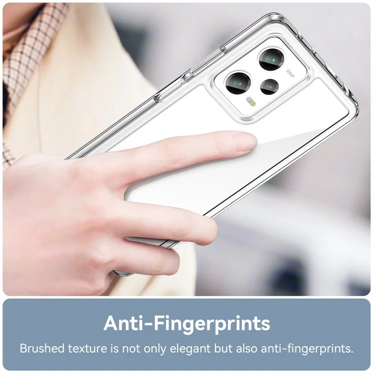 For Xiaomi Redmi Note 12 Pro 5G / 12 Pro Speed 5G / Poco X5 Pro 5G Case Transparent Phone Cover (Big Rear Lens Hole)