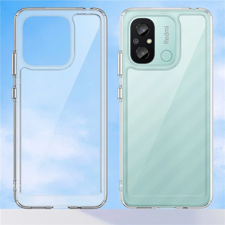 Для Xiaomi Redmi 12C 4G Clear Case Airbag Corner Protective Phone Cover (Big Rear Lens Hole)