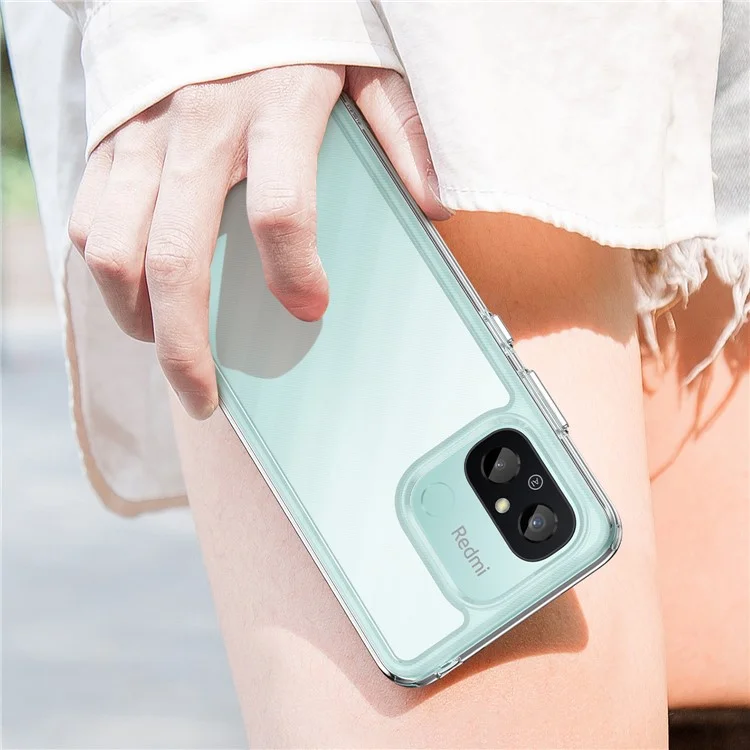 Для Xiaomi Redmi 12C 4G Clear Case Airbag Corner Protective Phone Cover (Big Rear Lens Hole)