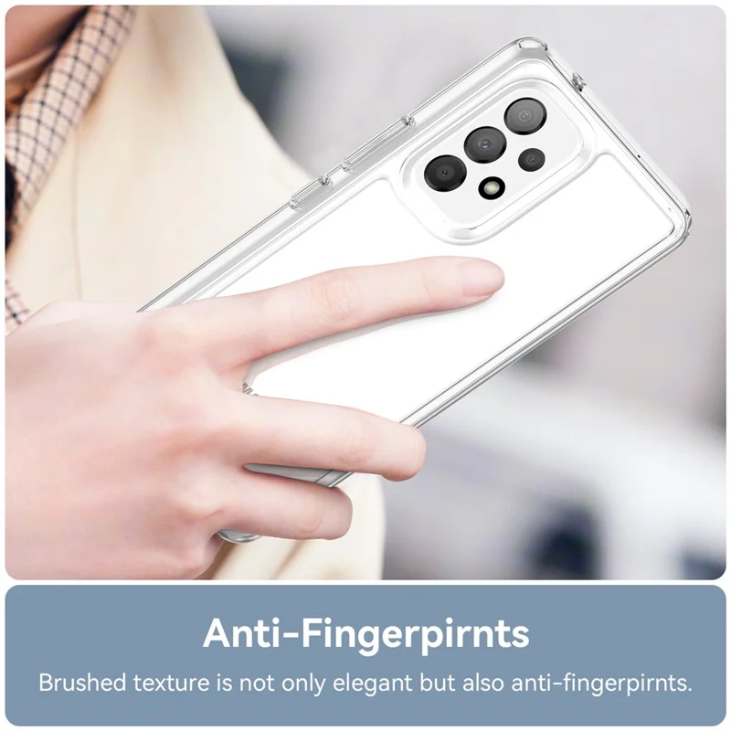 For Samsung Galaxy A13 4G Phone Case Electroplating Buttons Phone Back Cover (Big Rear Lens Hole)