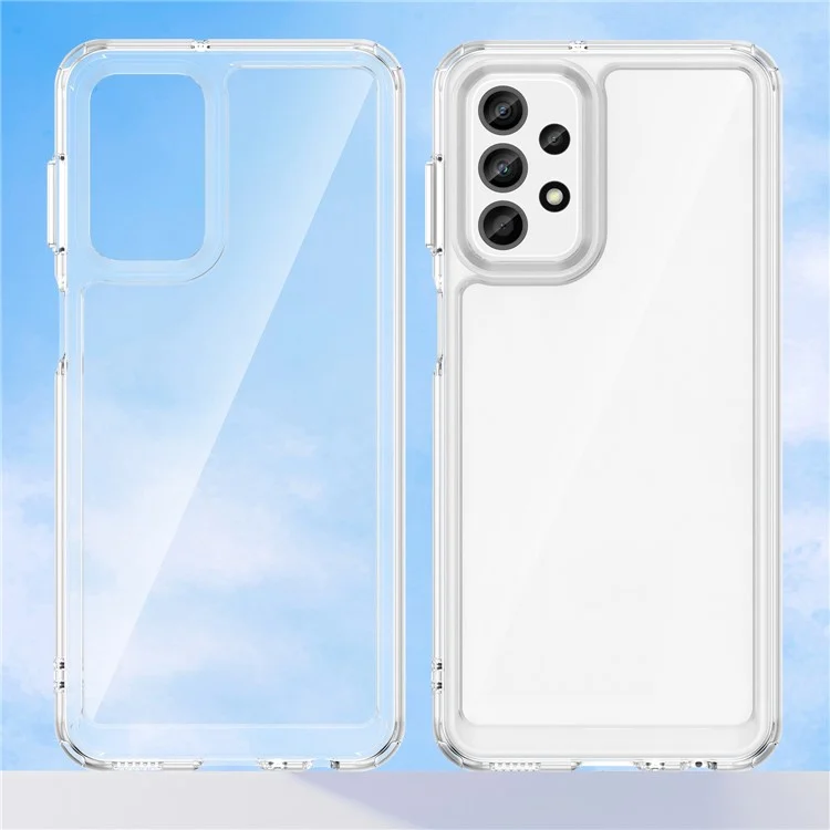 For Samsung Galaxy A23 4G / A23 5G (Global Version) Case Anti-scratch Clear Phone Cover (Big Rear Lens Hole)
