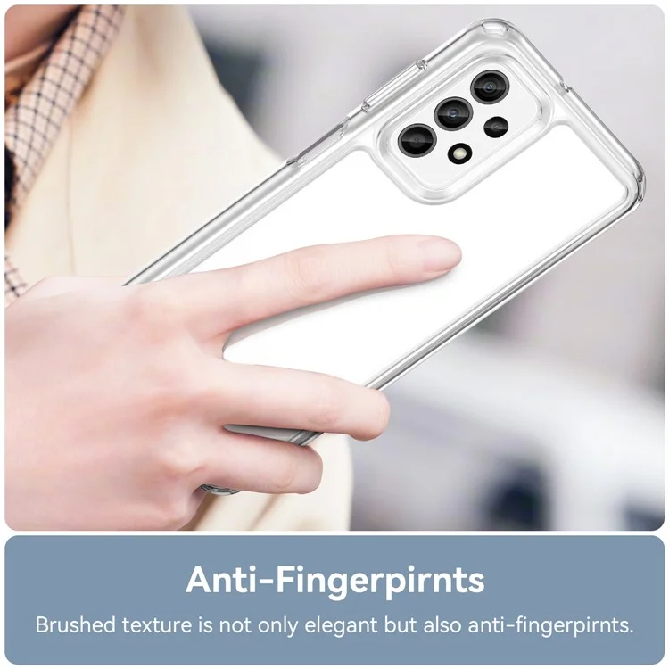 For Samsung Galaxy A23 4G / A23 5G (Global Version) Case Anti-scratch Clear Phone Cover (Big Rear Lens Hole)
