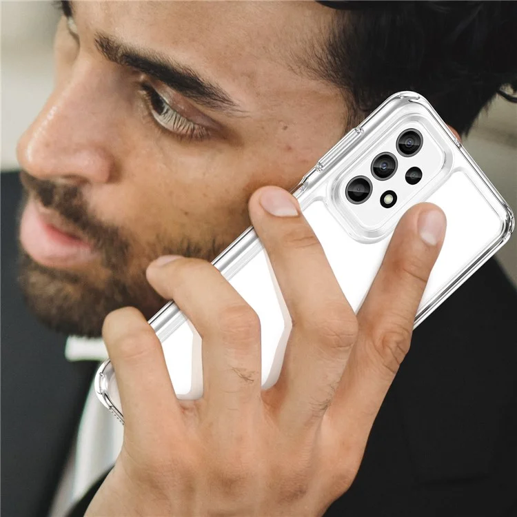For Samsung Galaxy A23 4G / A23 5G (Global Version) Case Anti-scratch Clear Phone Cover (Big Rear Lens Hole)