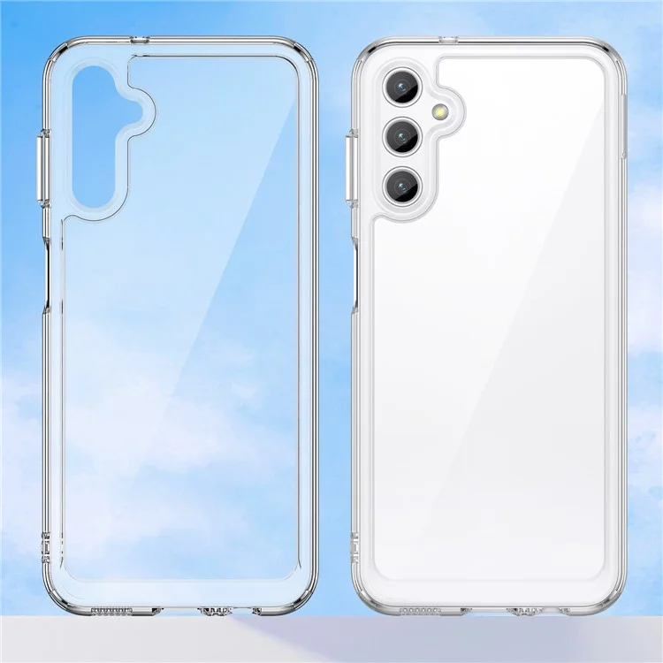 Für Samsung Galaxy A14 5G / A14 4G Klare Hülle TPU+Acryl Handy-Abdeckung (Große Rücklinsenöffnung)