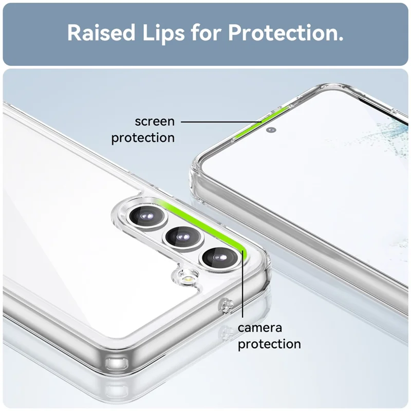 For Samsung Galaxy S23 Case Anti-drop Phone Cover with Electroplating Buttons (Big Rear Lens Hole)