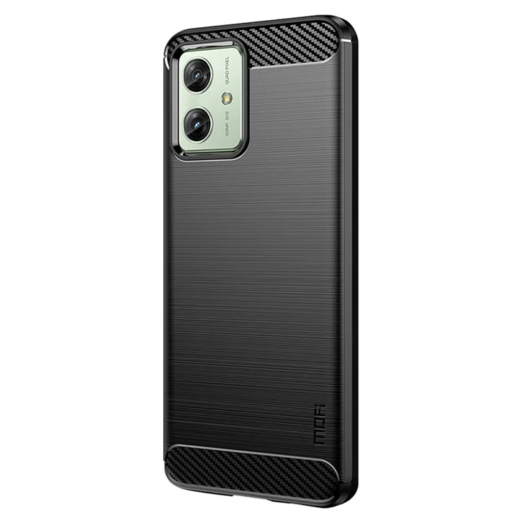 MOFI JK TPU Series-1 For Motorola Moto G54 5G Case Brushed TPU Phone Back Cover - Black