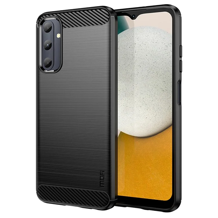 MOFI JK TPU Serie-1 Für Samsung Galaxy A05s 4G Deckung Soft TPU Gebürstetes Handyfall - Schwarz