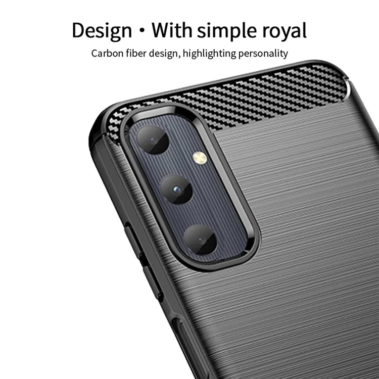 MOFI JK TPU Series-1 For Samsung Galaxy A05s 4G Cover Soft TPU Brushed Cell Phone Case - Black