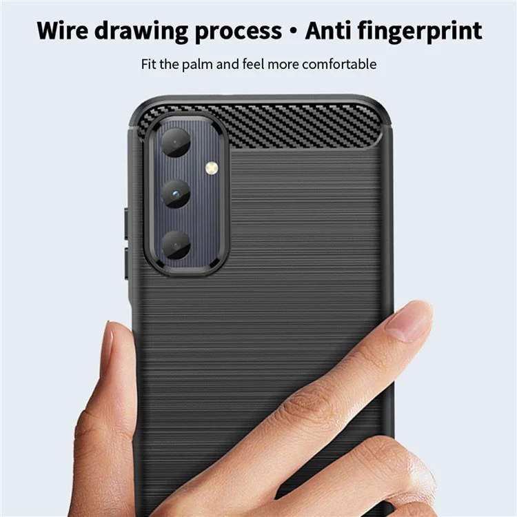 MOFI JK TPU Series-1 For Samsung Galaxy A05s 4G Cover Soft TPU Brushed Cell Phone Case - Black