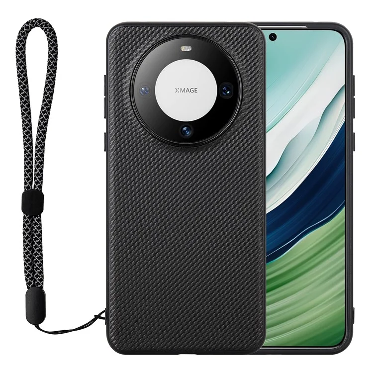 Étui pour Huawei Mate 60 de la série VILI TC, revêtement en cuir PU anti-rayures et enveloppe en TPU texturé