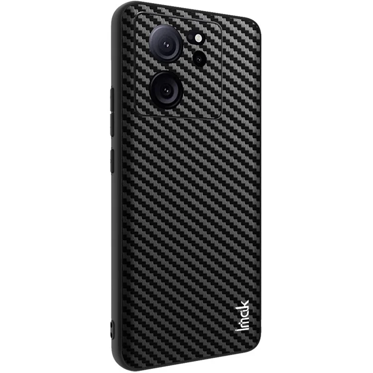 IMAK LX-5 Serie für Xiaomi Redmi K60 Ultra Case PU-Leder+PC+TPU Anti-Drop Telefonabdeckung - Carbonfaser-Textur