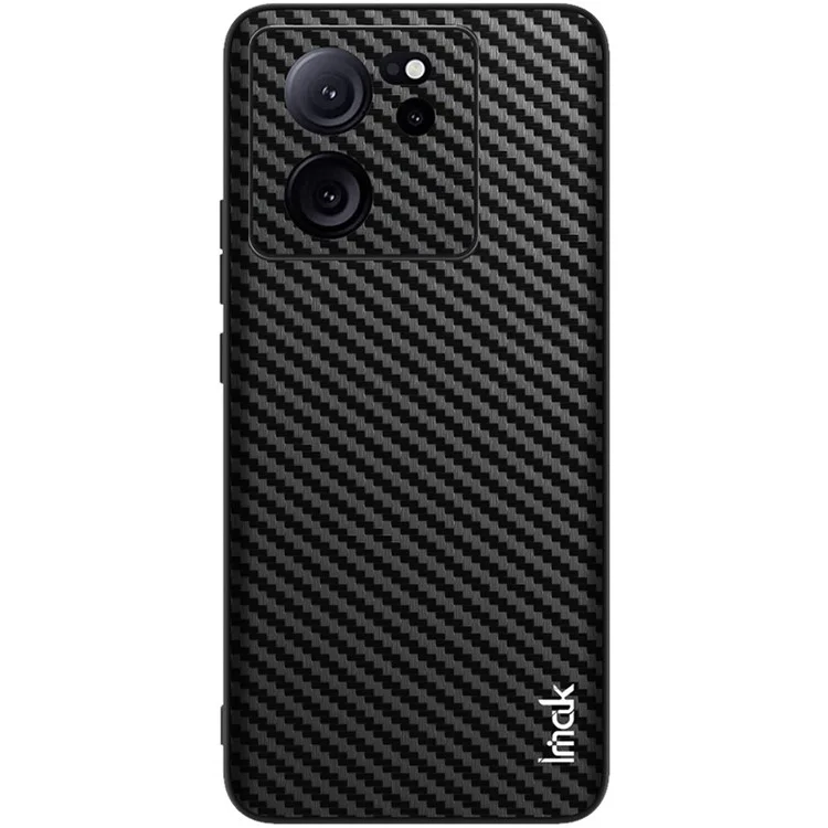 IMAK LX-5 Serie für Xiaomi Redmi K60 Ultra Case PU-Leder+PC+TPU Anti-Drop Telefonabdeckung - Carbonfaser-Textur