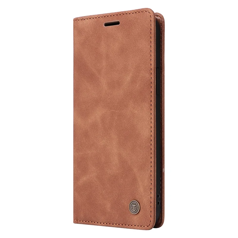 006 Series For Samsung Galaxy A54 5G Case Leather Wallet Phone Cover with Sucker Closure - Brown