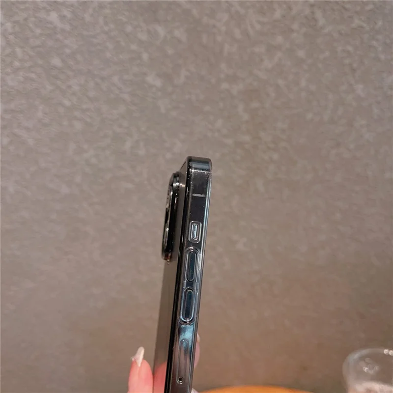 Obudowa VOERO na iPhone'a 14 Pro, odporna na zarysowania, PC+szkło hartowane, matowa obudowa na telefon - Czarny